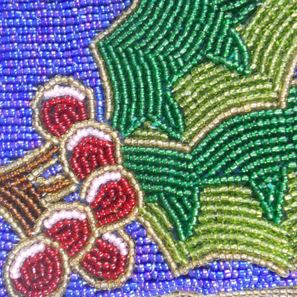 All Beaded Holly Change Purse